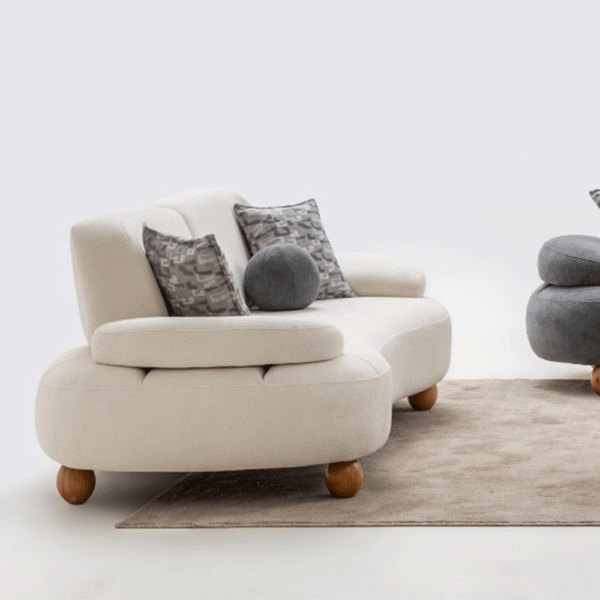 LİNE ÜÇLÜ KREM ÜÇLÜ KOLTUK